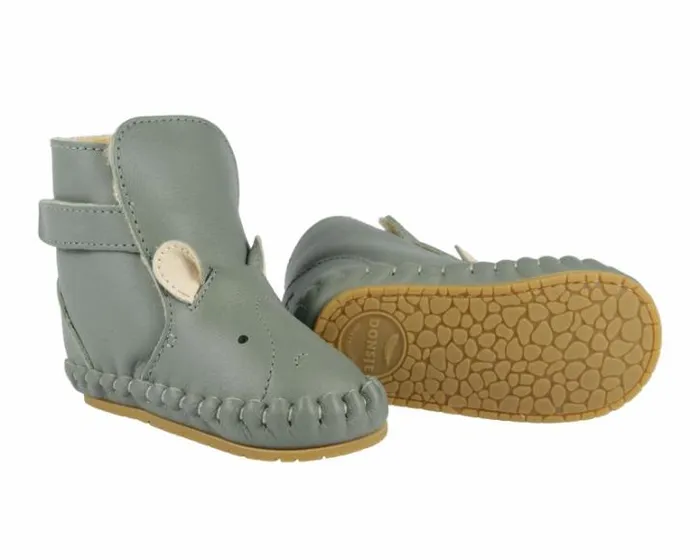 Donsje Amsterdam Shoes Baby Kapi Special Green Bay Leather