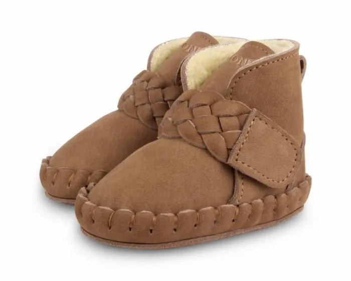 Donsje Amsterdam Shoes Baby Mace Booties Hazelnut Nubuck
