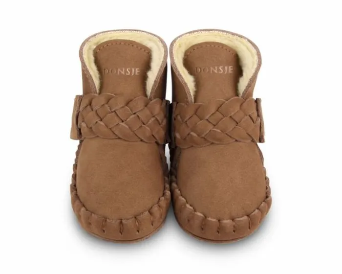 Donsje Amsterdam Shoes Baby Mace Booties Hazelnut Nubuck