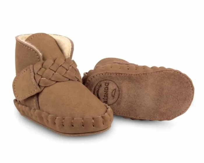 Donsje Amsterdam Shoes Baby Mace Booties Hazelnut Nubuck