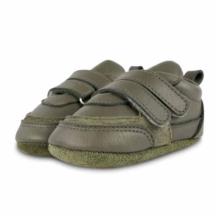 Donsje Amsterdam Shoes Baby Merijn Sneakers Olive Leather