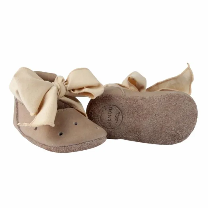 Donsje Amsterdam Shoes Baby Novi Ballerinas Truffle Nubuck