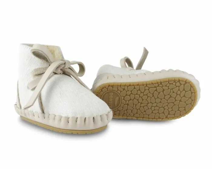 Donsje Amsterdam Shoes Baby Pina Exclusive Cream Cow Hair