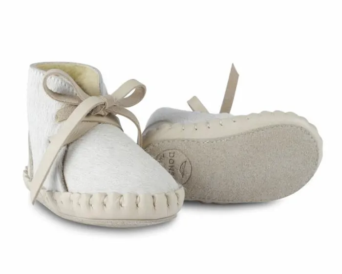 Donsje Amsterdam Shoes Baby Pina Exclusive Cream Cow Hair