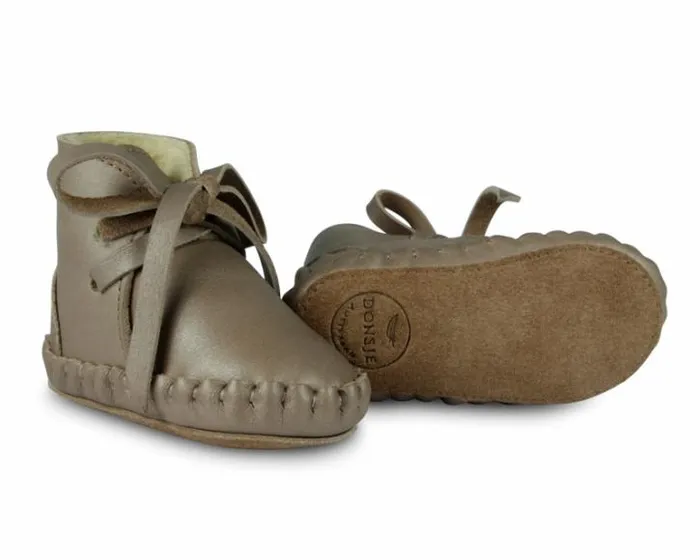 Donsje Amsterdam Shoes Baby Pina Exclusive Truffle Metallic Nubuck