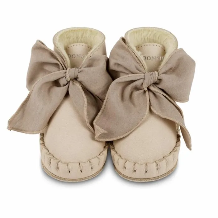 Donsje Amsterdam Shoes Baby Pina Organza Booties Powder Nubuck
