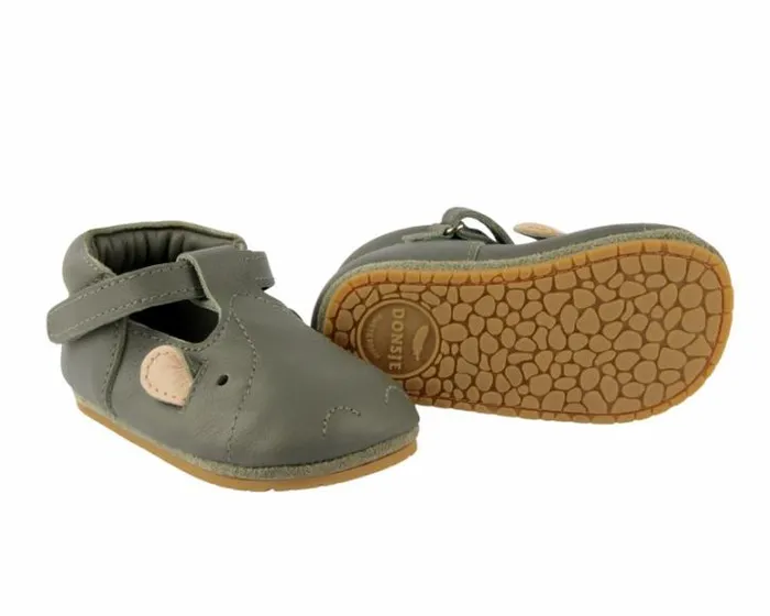 Donsje Amsterdam Shoes Baby Spark Classic Green Bay Leather