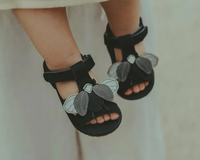 Donsje Amsterdam Shoes Baby Tuti Sky Sandals Navy Nubuck