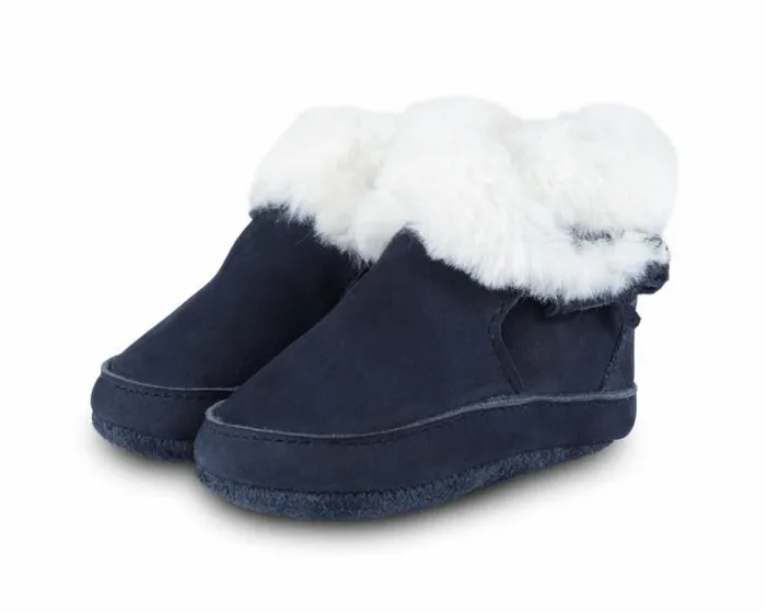 Donsje Amsterdam Shoes Baby Twisi Navy Nubuck