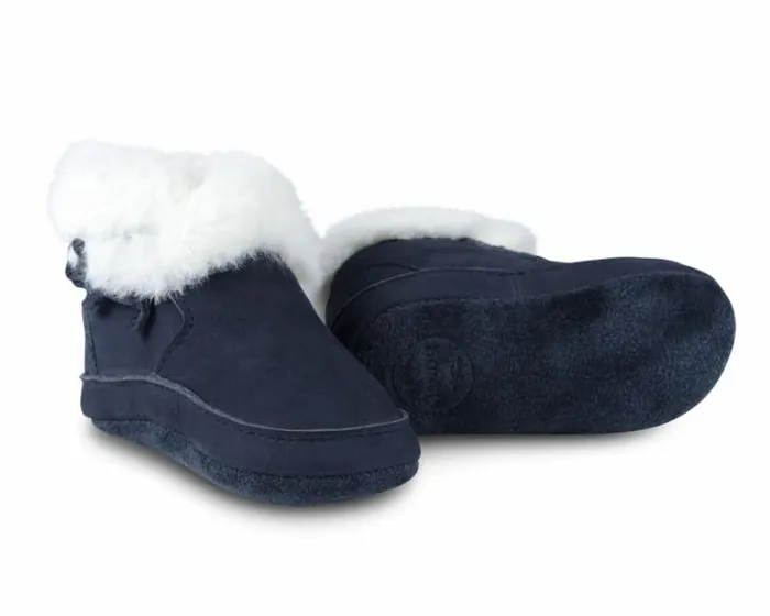 Donsje Amsterdam Shoes Baby Twisi Navy Nubuck