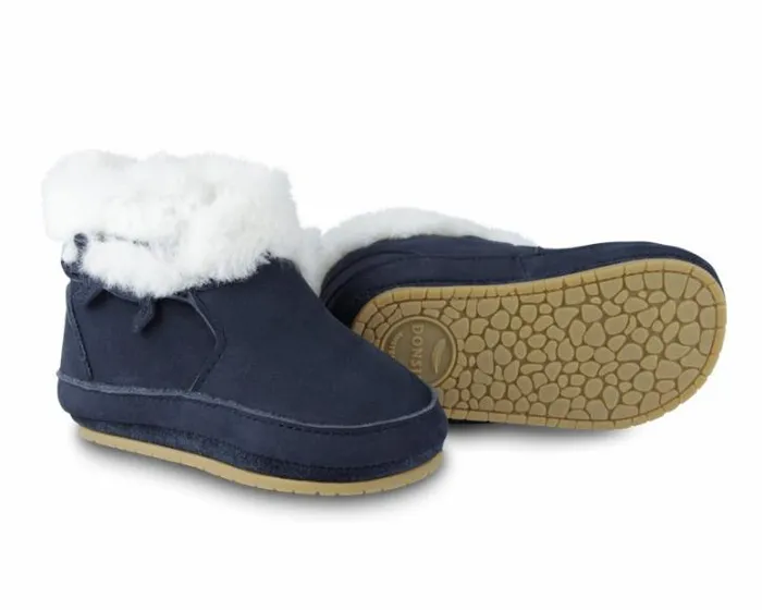 Donsje Amsterdam Shoes Baby Twisi Navy Nubuck