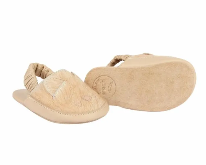 Donsje Amsterdam Shoes Baby Vallie Sandals Cream Cow Hair