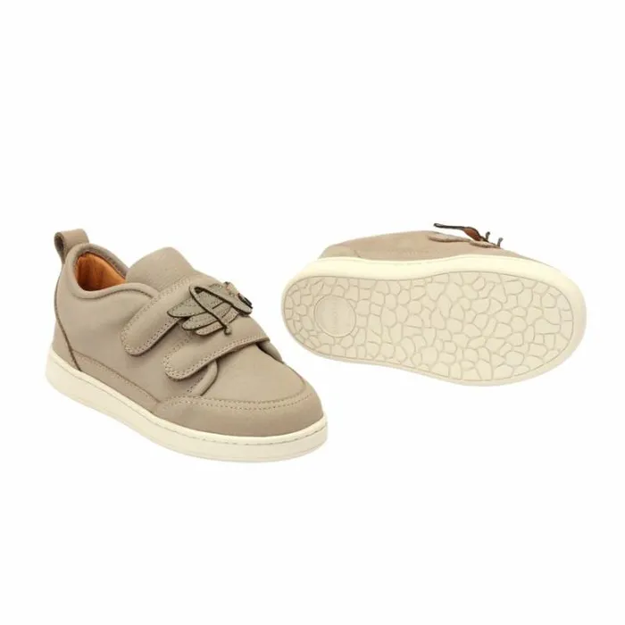 Donsje Amsterdam Sneakers Boys Kien Sneakers Vintage Grey Leather