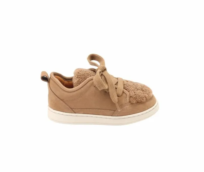 Donsje Amsterdam Sneakers Boys Sandor Sneakers Beige Leather