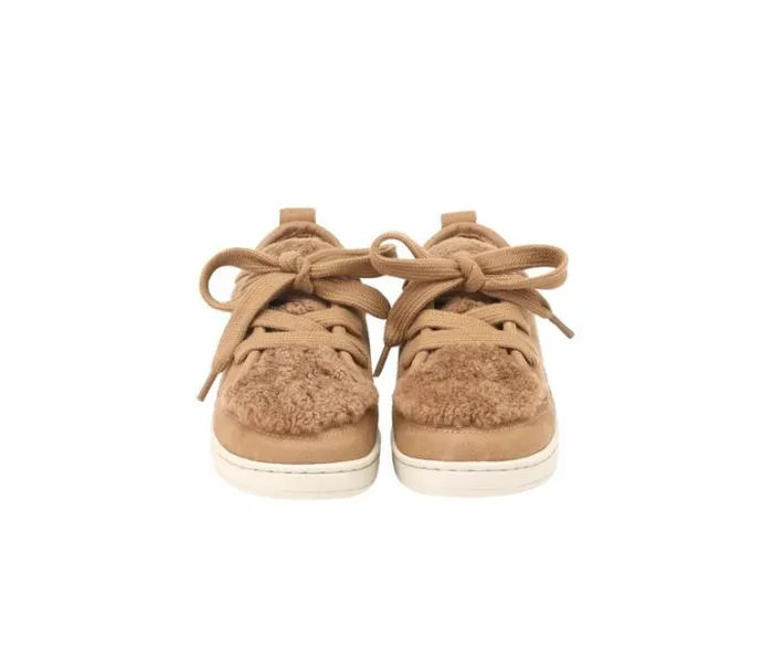Donsje Amsterdam Sneakers Boys Sandor Sneakers Beige Leather