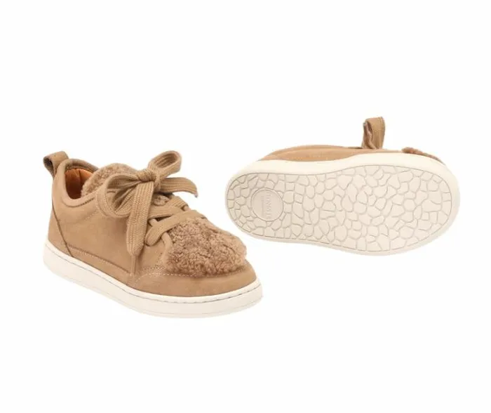 Donsje Amsterdam Sneakers Boys Sandor Sneakers Beige Leather