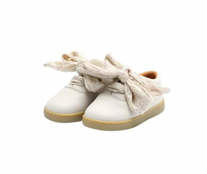 Donsje Amsterdam Sneakers Girls Meilly Sneakers Cream Leather