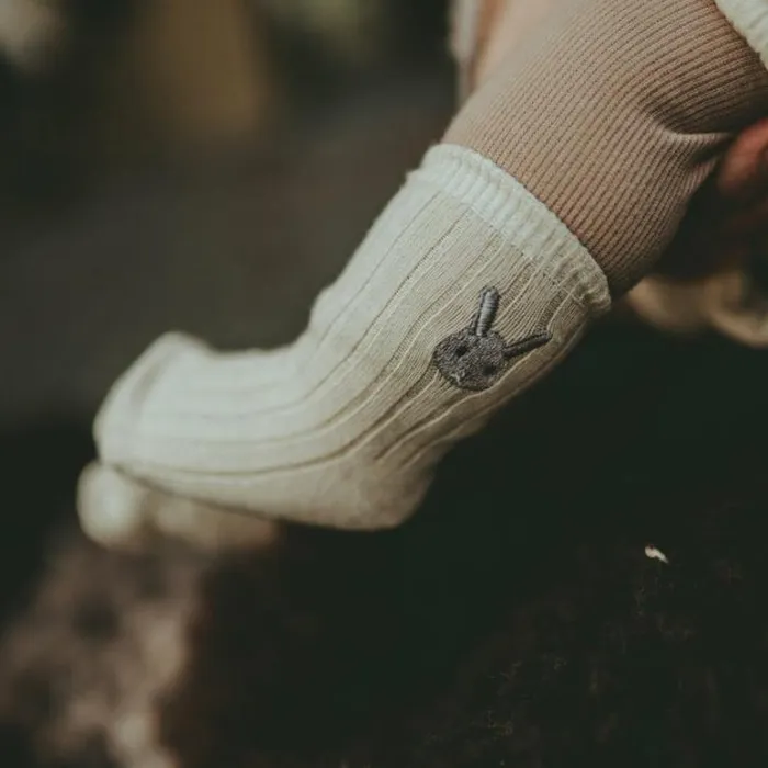 Donsje Amsterdam Socks and Tights Girls Bell Socks Warm White