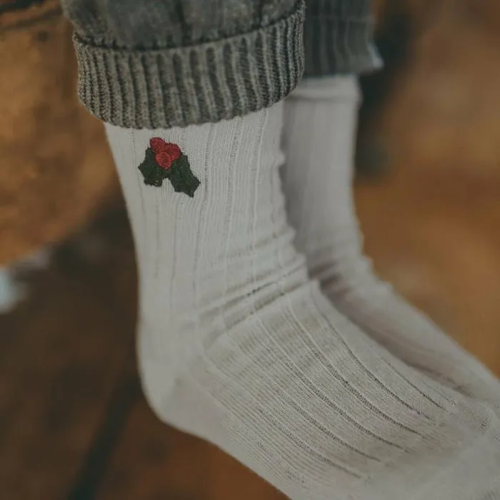 Donsje Amsterdam Socks Boys Lala Socks Olive Grey