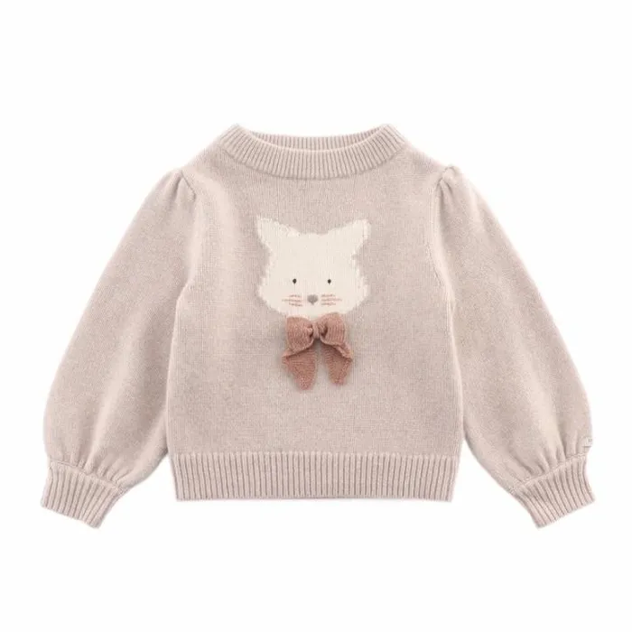 Donsje Amsterdam Sweaters and Cardigans Baby Denna Merino Wool Sweater Ash Rose