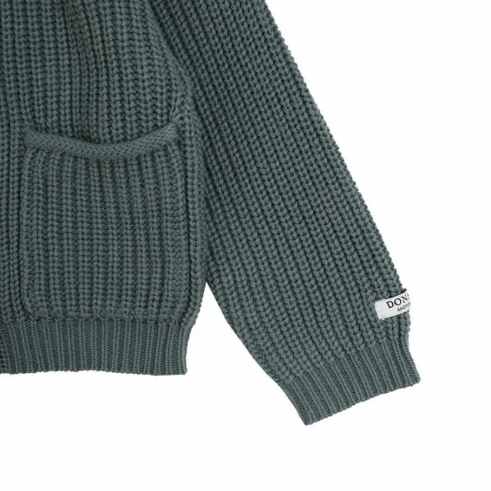 Donsje Amsterdam Sweaters and Cardigans Baby Timeo Cardigan Green Bay