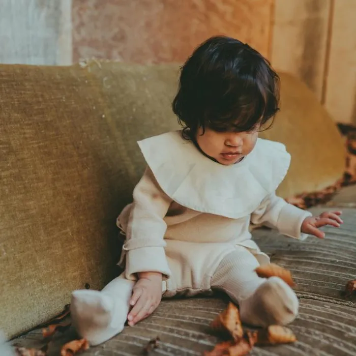 Donsje Amsterdam Sweaters and Cardigans Baby Wiwu Sweater Soft Sand