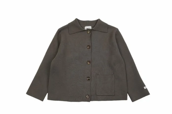Donsje Amsterdam Sweaters and Cardigans Boys Andia Cardigan Silver Sage