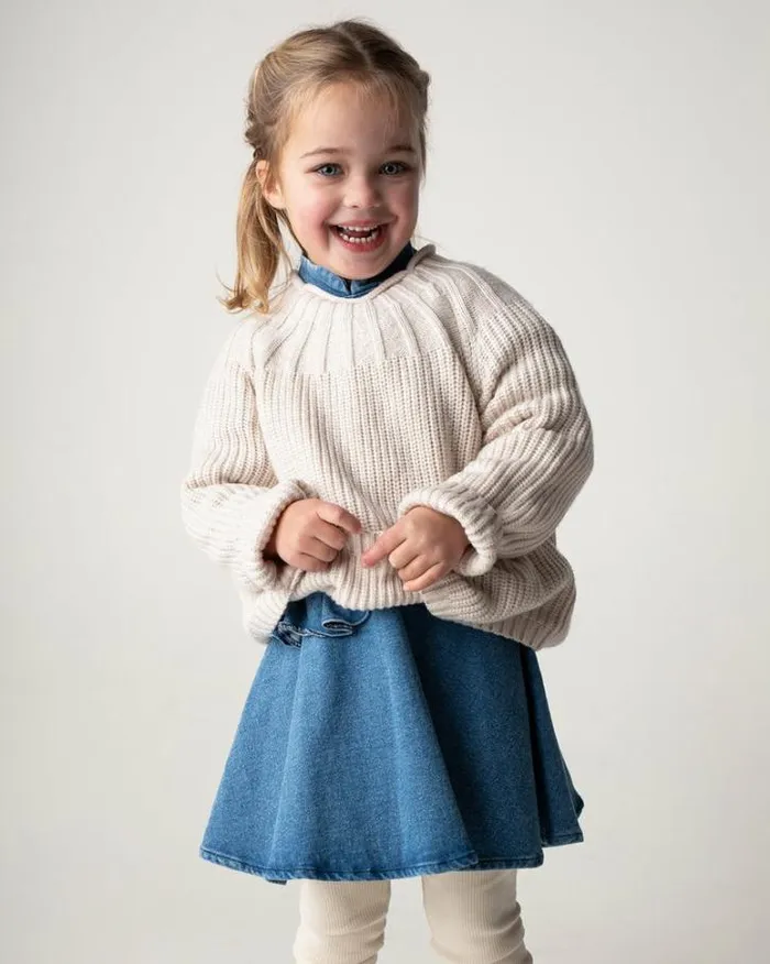 Donsje Amsterdam Sweaters and Cardigans Boys Dawi Sweater Soft Sand