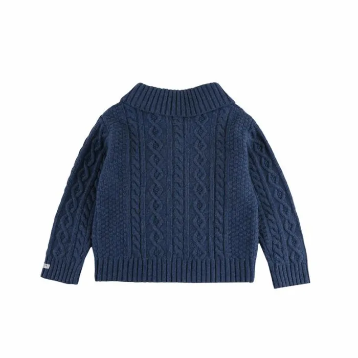 Donsje Amsterdam Sweaters and Cardigans Boys Jesper Cardigan Royal Blue Melange