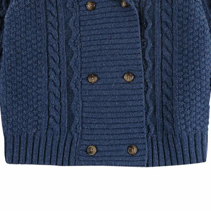 Donsje Amsterdam Sweaters and Cardigans Boys Jesper Cardigan Royal Blue Melange