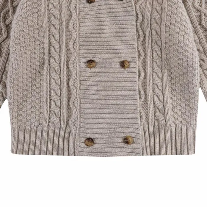 Donsje Amsterdam Sweaters and Cardigans Boys Jesper Cardigan Soft Taupe