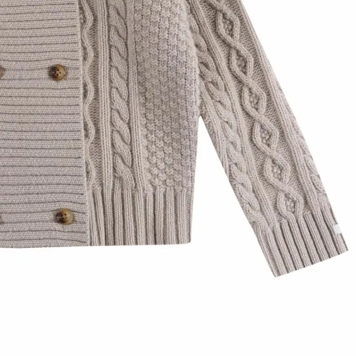 Donsje Amsterdam Sweaters and Cardigans Boys Jesper Cardigan Soft Taupe