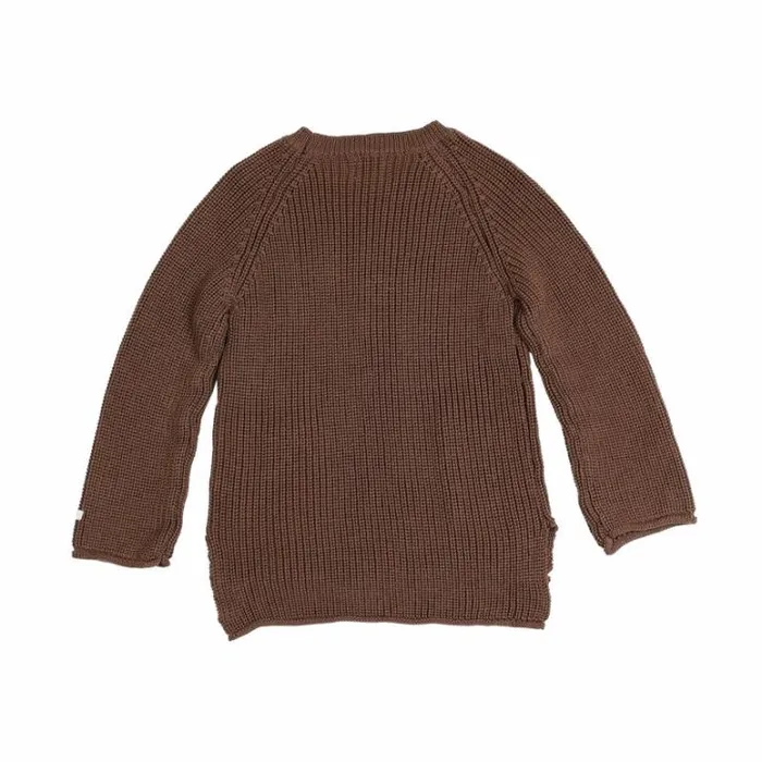 Donsje Amsterdam Sweaters and Cardigans Boys Qtella Sweater Dark Mocha