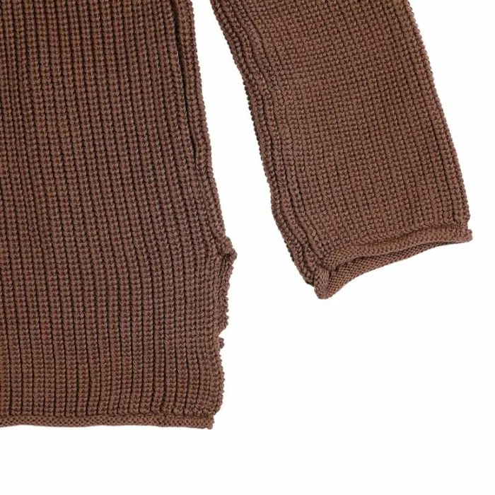 Donsje Amsterdam Sweaters and Cardigans Boys Qtella Sweater Dark Mocha