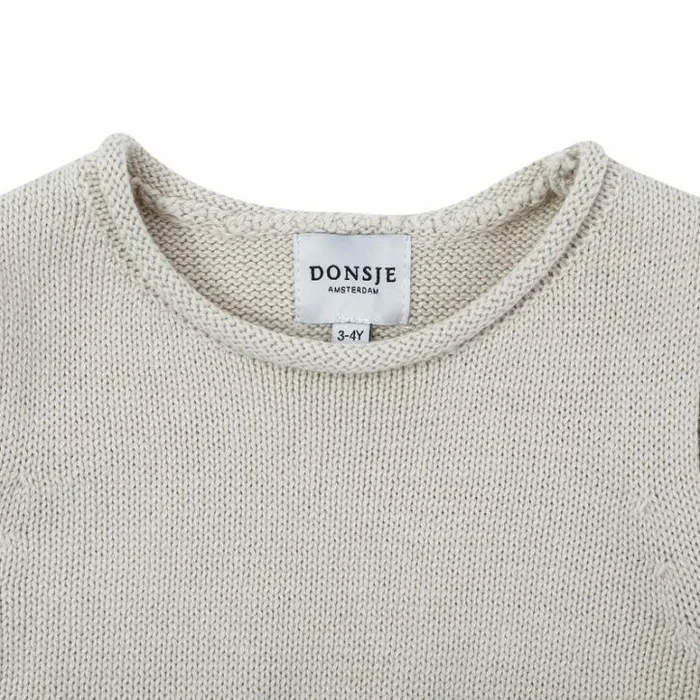 Donsje Amsterdam Sweaters and Cardigans Girls Daine Vest Champagne