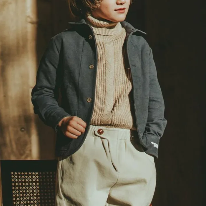 Donsje Amsterdam Sweaters and Cardigans Girls Ninam Sweater Clay Melange