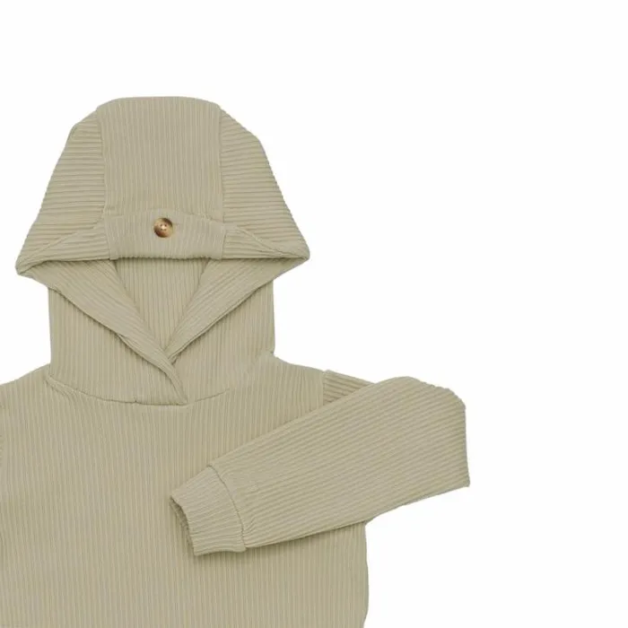 Donsje Amsterdam Sweaters and Cardigans Girls Sco Hoodie Dusty Olive