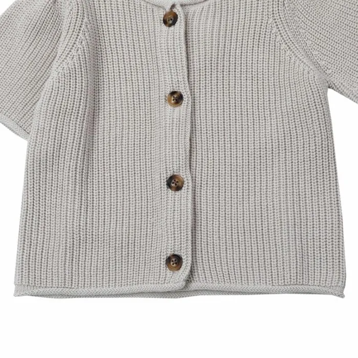 Donsje Amsterdam Sweaters and Cardigans Girls Ziffi Cardigan Soft Sand