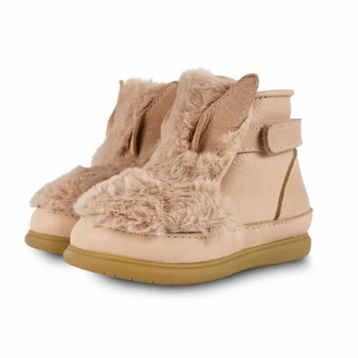 Donsje Amsterdam Toddler Shoes Baby Roumi Shoes Warm Beige Soft Faux Fur