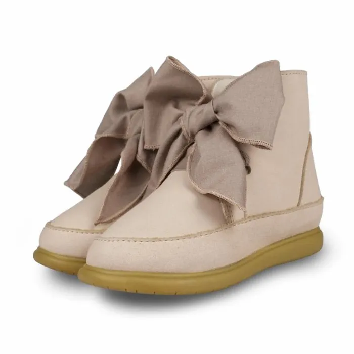 Donsje Amsterdam Toddler Shoes Baby Wisi Organza Shoes Powder Nubuck