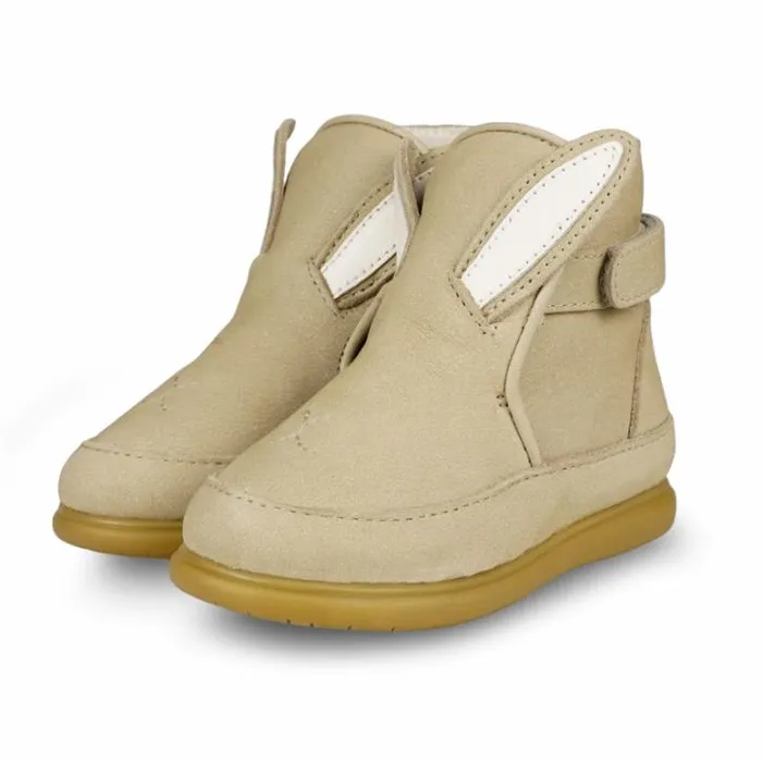 Donsje Amsterdam Toddler Shoes Girls Girls Dubu Classic Shoes Taupe Nubuck