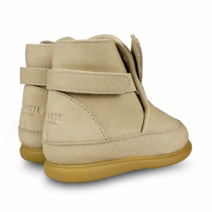 Donsje Amsterdam Toddler Shoes Girls Girls Dubu Classic Shoes Taupe Nubuck