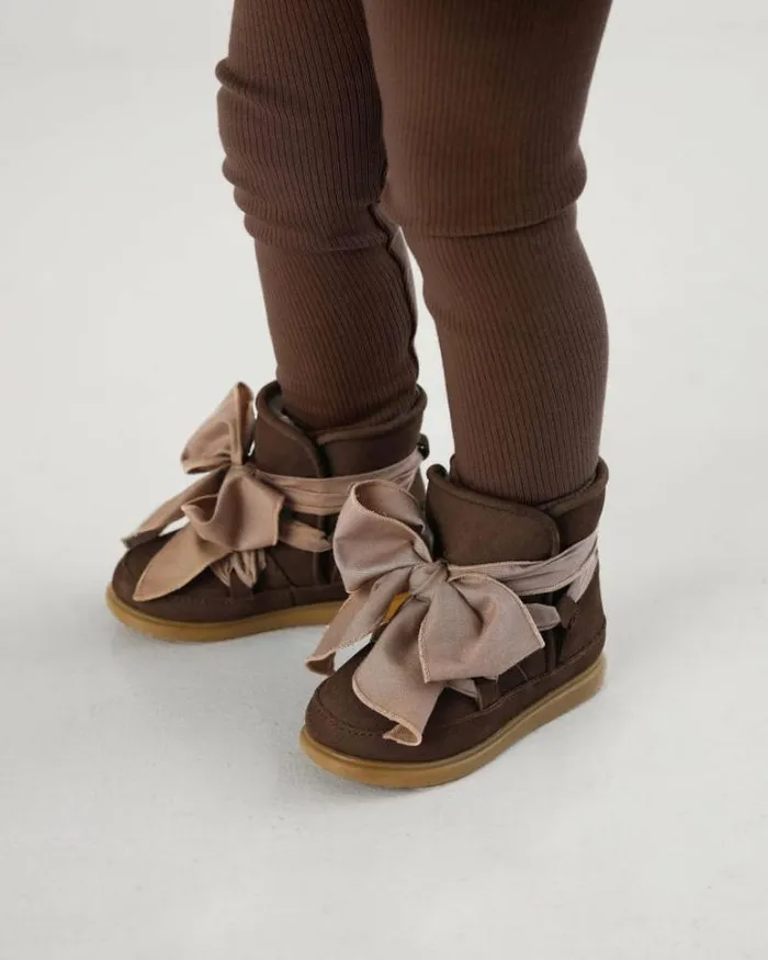 Donsje Amsterdam Toddler Shoes Girls Girls Maudi Shoes Hazelnut Nubuck