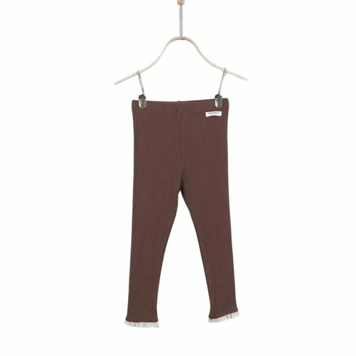 Donsje Amsterdam Trousers and Leggings Girls Afke Leggings Mahogany