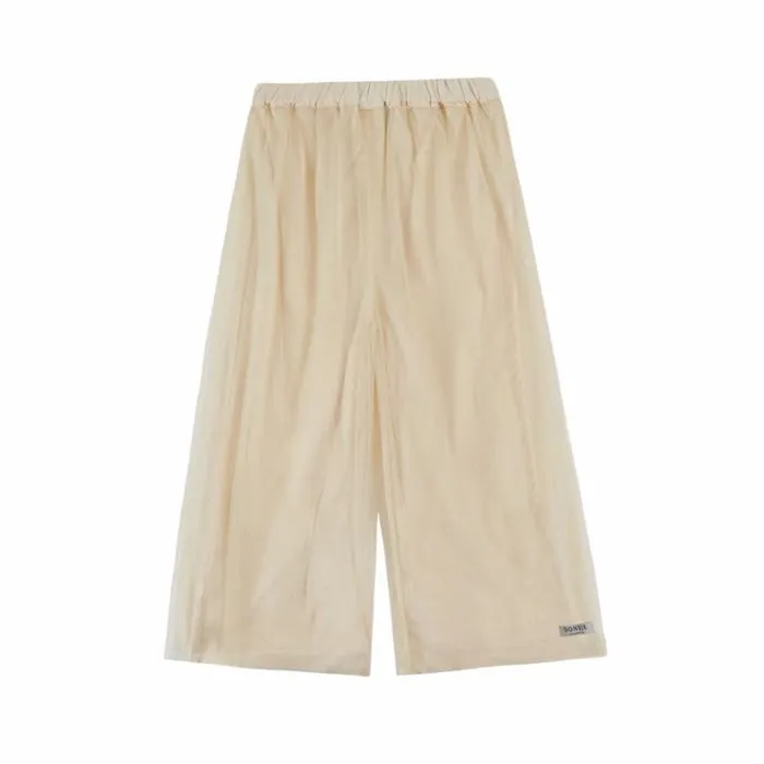 Donsje Amsterdam Trousers and Leggings Girls Findu Trousers Warm White Metallic