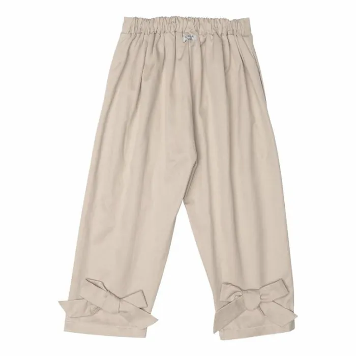 Donsje Amsterdam Trousers and Leggings Girls Mareis Trousers Silvery Beige