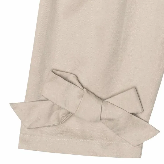 Donsje Amsterdam Trousers and Leggings Girls Mareis Trousers Silvery Beige