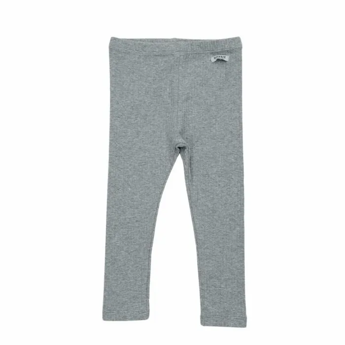 Donsje Amsterdam Trousers and Leggings Girls Nora Leggings Light Grey Melange