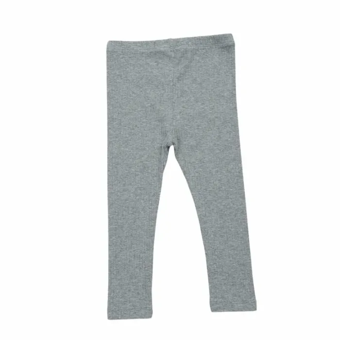 Donsje Amsterdam Trousers and Leggings Girls Nora Leggings Light Grey Melange