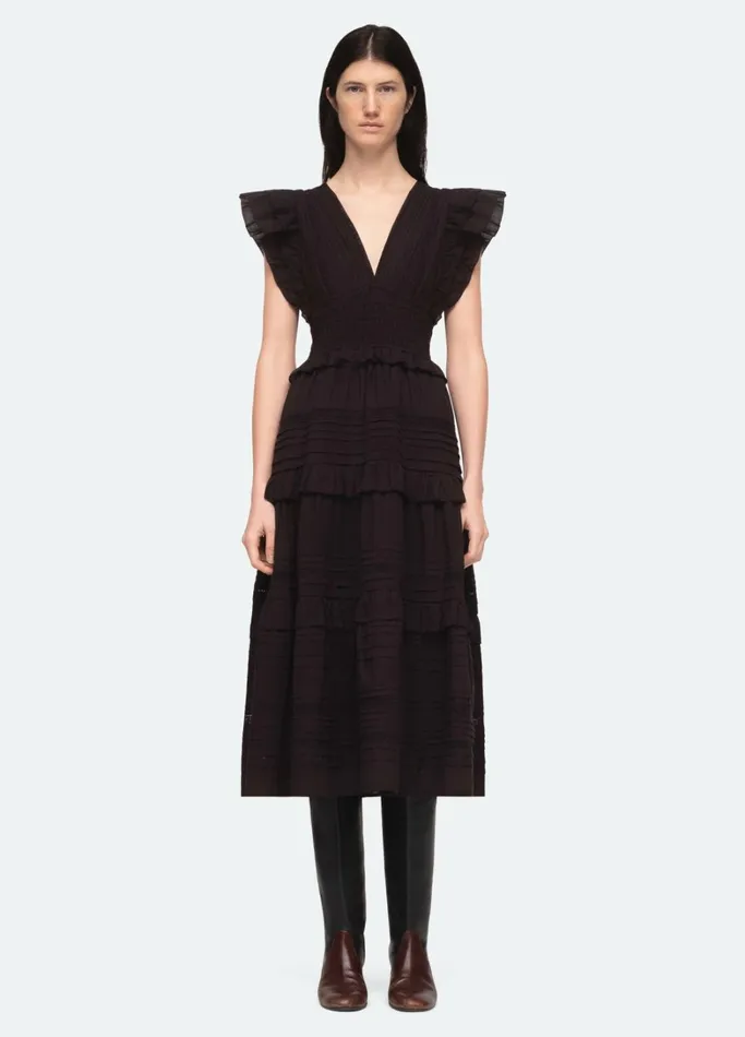 Dresses Women Sea New York Loren VNeck Dress Blue
